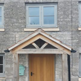 Bespoke Accoya flush casement windows installed at Orchard View, West Pennard.