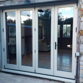 Accoya and hardwood timber windows, French doors, bi-folds, and front door installed in Shapwick, Somerset