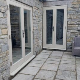 Accoya and hardwood timber windows, French doors, bi-folds, and front door installed in Shapwick, Somerset