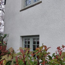 Accoya and hardwood flush casement windows and doors installed at Coleshop Farm in Wedmore, Somerset